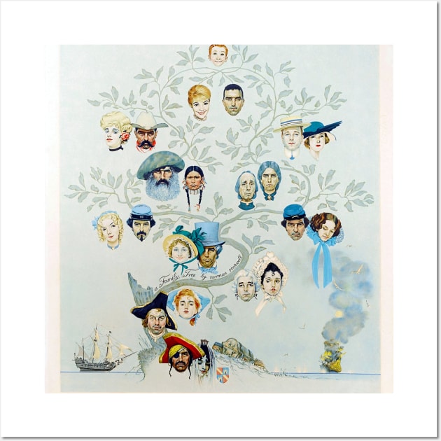A Family Tree 1959 - Norman Rockwell Wall Art by Oldetimemercan